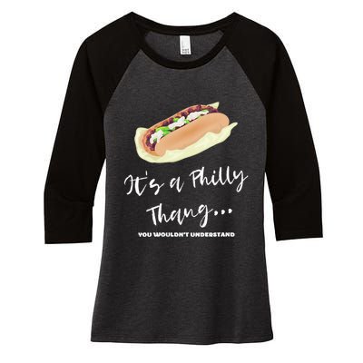 Funny Hoagie, Philadelphia Citizen, Its A Philly Thing Women's Tri-Blend 3/4-Sleeve Raglan Shirt