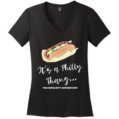 Funny Hoagie, Philadelphia Citizen, Its A Philly Thing Women's V-Neck T-Shirt