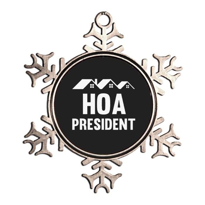 Funny Hoa President Funny Homeowners Association Metallic Star Ornament