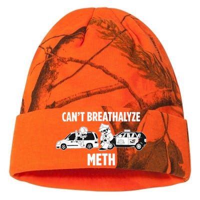 Funny Humor Quote Saying Can’T Breathalyze Meth Kati Licensed 12" Camo Beanie