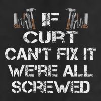 Funny Handyman Quote Personalized Curt Gift 7 Panel Mesh Trucker Snapback Hat