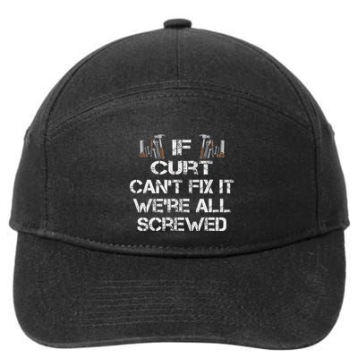 Funny Handyman Quote Personalized Curt Gift 7-Panel Snapback Hat