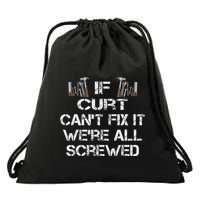 Funny Handyman Quote Personalized Curt Gift Drawstring Bag