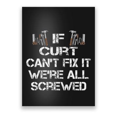 Funny Handyman Quote Personalized Curt Gift Poster