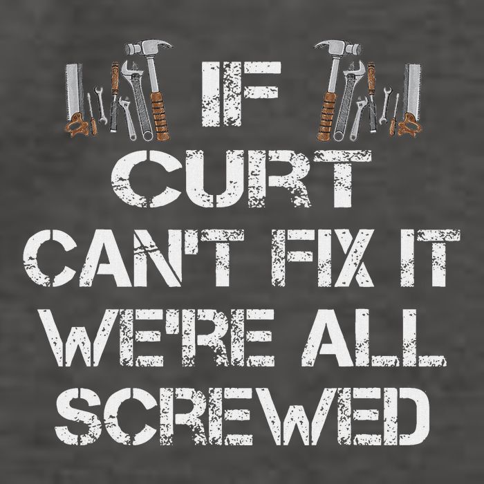 Funny Handyman Quote Personalized Curt Gift Vector Backpack