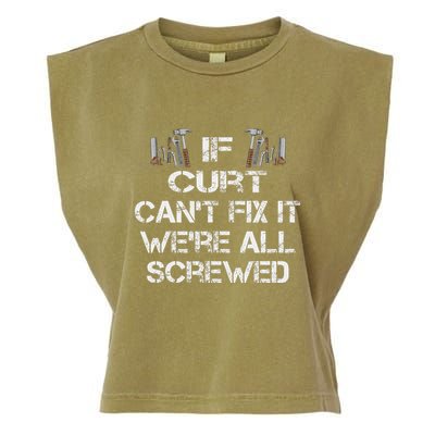 Funny Handyman Quote Personalized Curt Gift Garment-Dyed Women's Muscle Tee