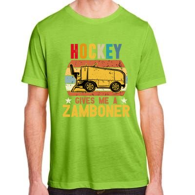 Funny Hockey Quotes Hockey Gives Me A Zamboner Vintage Funny Gift Adult ChromaSoft Performance T-Shirt