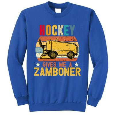 Funny Hockey Quotes Hockey Gives Me A Zamboner Vintage Funny Gift Sweatshirt