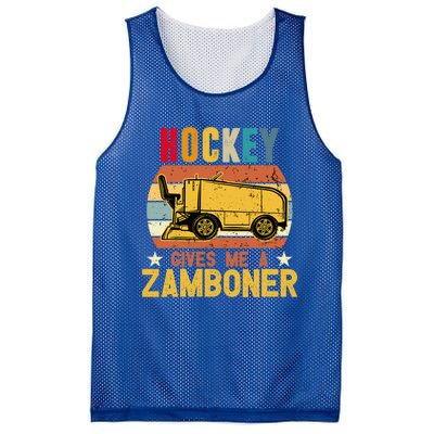 Funny Hockey Quotes Hockey Gives Me A Zamboner Vintage Funny Gift Mesh Reversible Basketball Jersey Tank