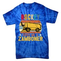 Funny Hockey Quotes Hockey Gives Me A Zamboner Vintage Funny Gift Tie-Dye T-Shirt