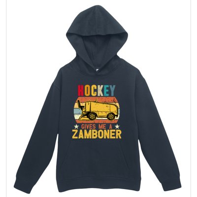 Funny Hockey Quotes Hockey Gives Me A Zamboner Vintage Funny Gift Urban Pullover Hoodie