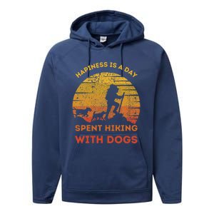 Funny Hiking Quote Retro Cool Hiker Design Hiking For Performance Fleece Hoodie