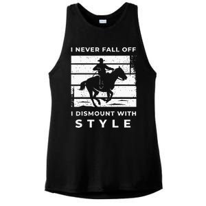 Funny Horse Quote Outfit For A Lover Of Horse Ladies PosiCharge Tri-Blend Wicking Tank