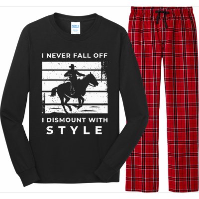 Funny Horse Quote Outfit For A Lover Of Horse Long Sleeve Pajama Set