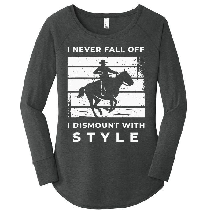 Funny Horse Quote Outfit For A Lover Of Horse Women's Perfect Tri Tunic Long Sleeve Shirt