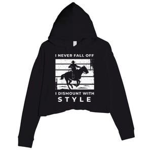 Funny Horse Quote Outfit For A Lover Of Horse Crop Fleece Hoodie