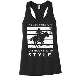 Funny Horse Quote Outfit For A Lover Of Horse Women's Racerback Tank