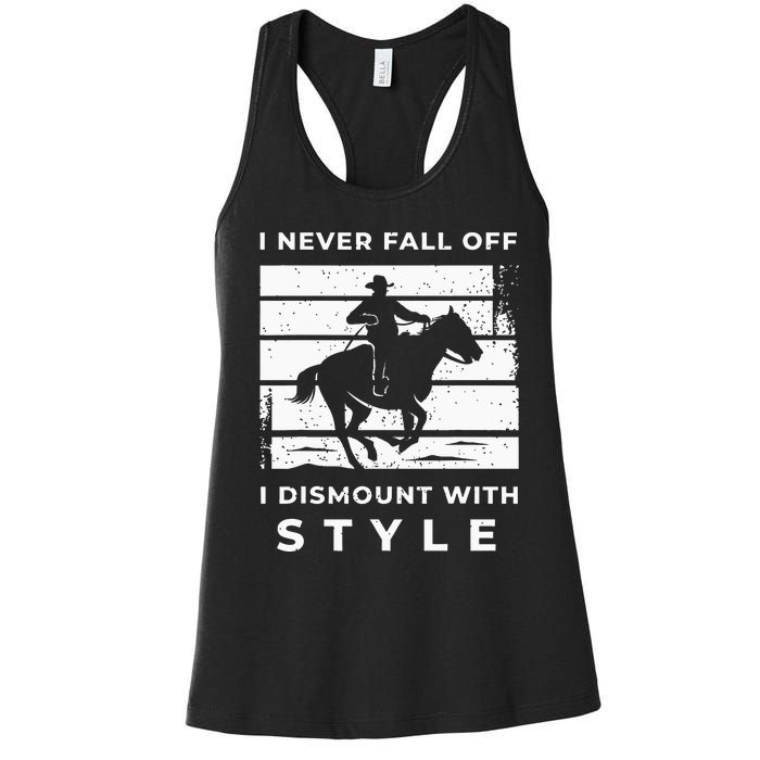 Funny Horse Quote Outfit For A Lover Of Horse Women's Racerback Tank