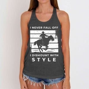 Funny Horse Quote Outfit For A Lover Of Horse Women's Knotted Racerback Tank