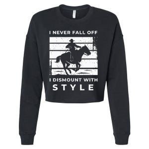 Funny Horse Quote Outfit For A Lover Of Horse Cropped Pullover Crew