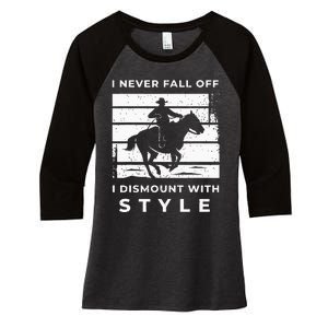 Funny Horse Quote Outfit For A Lover Of Horse Women's Tri-Blend 3/4-Sleeve Raglan Shirt