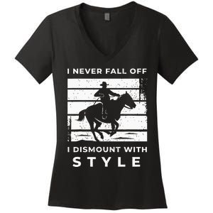 Funny Horse Quote Outfit For A Lover Of Horse Women's V-Neck T-Shirt