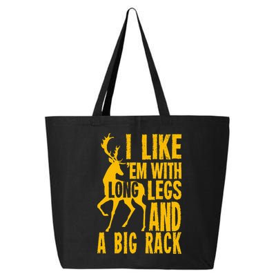 Funny Hunting Quote Saying Deer Venison Elk Hunter Gift 25L Jumbo Tote