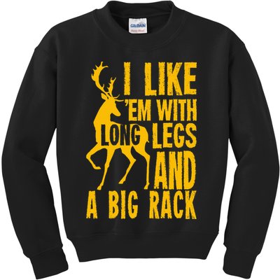 Funny Hunting Quote Saying Deer Venison Elk Hunter Gift Kids Sweatshirt