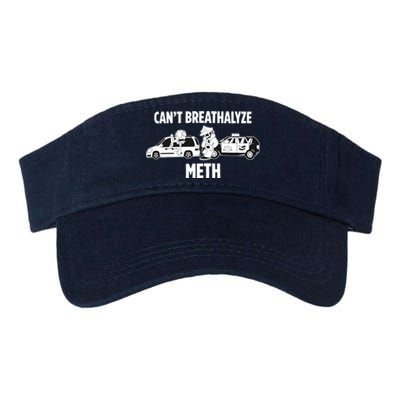 Funny Humor Quote Saying Can’T Breathalyze Meth Valucap Bio-Washed Visor