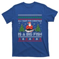 Funny Holiday Quote Outfit Gift Fishing Lover Ugly Christmas Gift T-Shirt