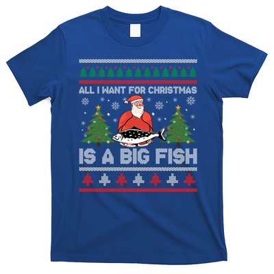 Funny Holiday Quote Outfit Gift Fishing Lover Ugly Christmas Gift T-Shirt