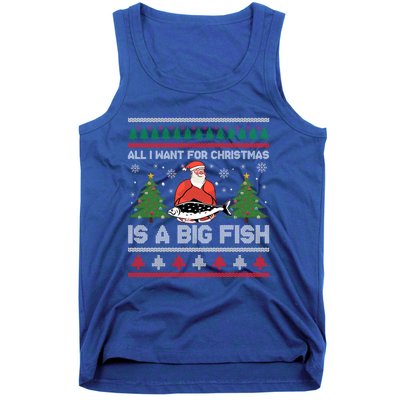 Funny Holiday Quote Outfit Gift Fishing Lover Ugly Christmas Gift Tank Top