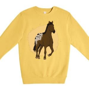 Farm Horse Running Premium Crewneck Sweatshirt