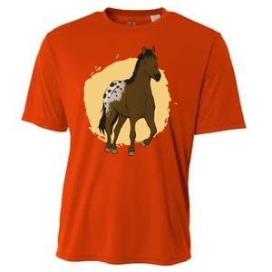 Farm Horse Running Cooling Performance Crew T-Shirt