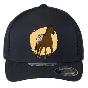 Farm Horse Running Flexfit Unipanel Trucker Cap