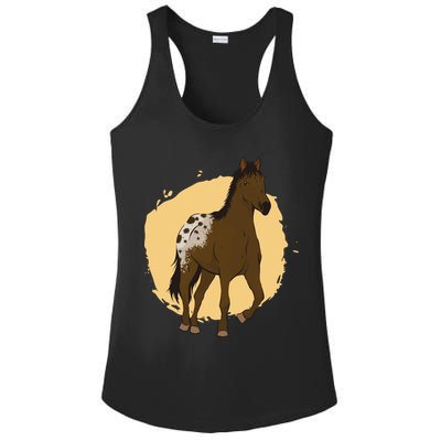 Farm Horse Running Ladies PosiCharge Competitor Racerback Tank
