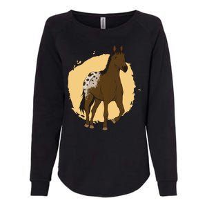 Farm Horse Running Womens California Wash Sweatshirt