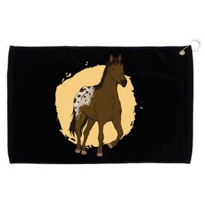 Farm Horse Running Grommeted Golf Towel