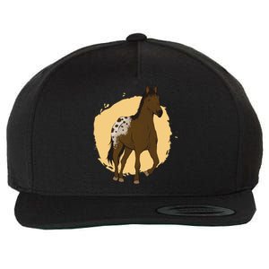 Farm Horse Running Wool Snapback Cap