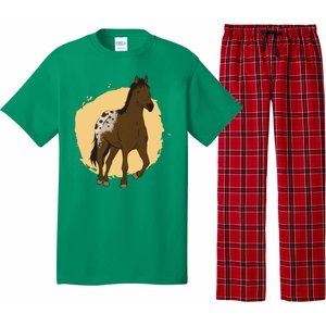 Farm Horse Running Pajama Set