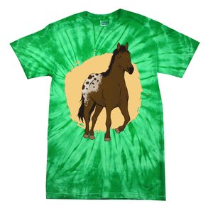 Farm Horse Running Tie-Dye T-Shirt