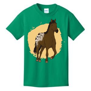 Farm Horse Running Kids T-Shirt