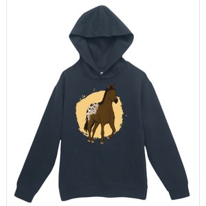 Farm Horse Running Urban Pullover Hoodie