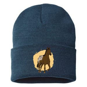 Farm Horse Running Sustainable Knit Beanie