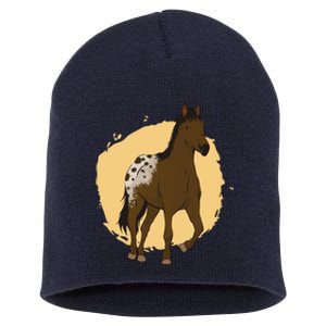 Farm Horse Running Short Acrylic Beanie