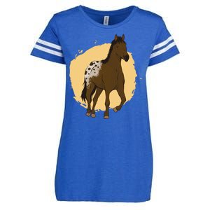 Farm Horse Running Enza Ladies Jersey Football T-Shirt