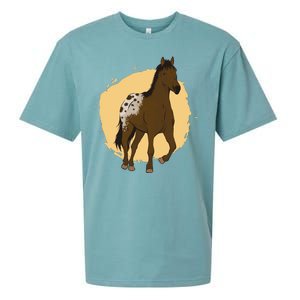 Farm Horse Running Sueded Cloud Jersey T-Shirt