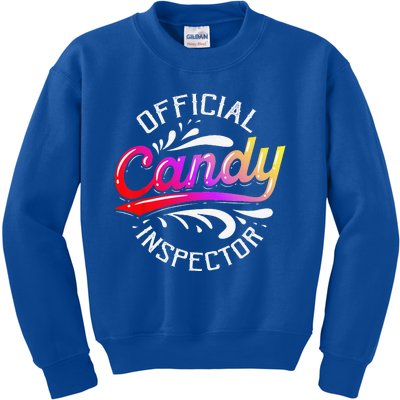 Funny Halloween Retro Vintage Candy Inspector Costume Kids Sweatshirt