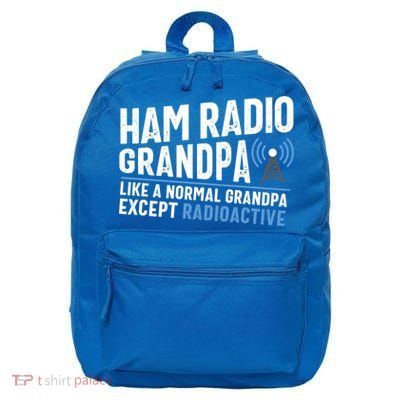 Funny Ham Radio Operator Antenna Amateur Radio Tee Funny Gift 16 in Basic Backpack