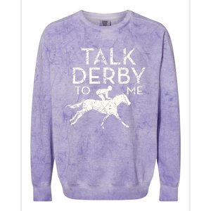 Funny Horse Racing Derby Race Owner Lover Copy Colorblast Crewneck Sweatshirt